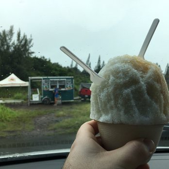 Coconut Caboose - Lavender and Passionfruit Shaved Ice - Food Trucks Near Me