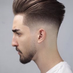 The Barber Lofft - Retro Mordern pomp with low skin tailored fade