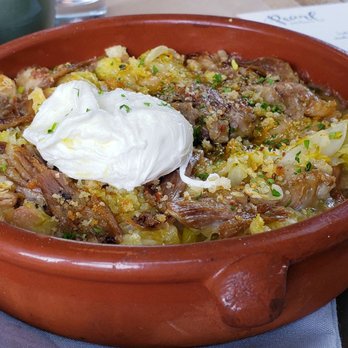 Pearl - cassoulet duck confit, toulouse sausage and poached egg - Bars Near Me - Petaluma, California Pearl - cassoulet duck confit, toulouse sausage and poached egg - Bars Near Me - Petaluma, California