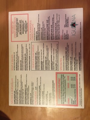 Menu photo 4 Iguana Mexican Grill Oklahoma City, OK