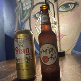 Beers in a booth Beers in a booth