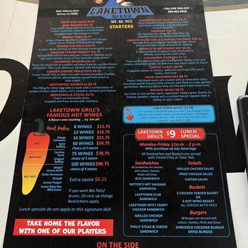 Laketown Grill - Menu - American Near Me - Kenner, Louisiana