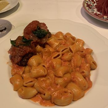 Carbone - Spicy Rigatoni Vodka & Mario 's Meatballs - Italian Near Me - New York, New York