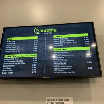 Bubbly Tea Bar - Bubble Tea Near Me - Tallahassee, Florida