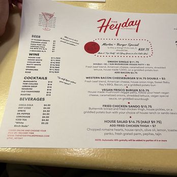 The Heyday - Burgers Near Me - Palm Springs, California The Heyday - Burgers Near Me - Palm Springs, California