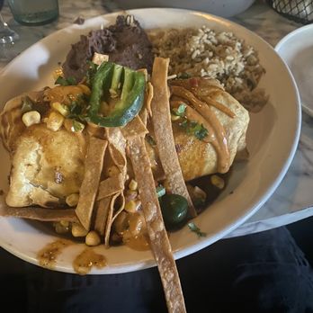 Casa del Vegano - Chimichanga with Beyond the meat - Vegan Near Me - Dallas, Texas