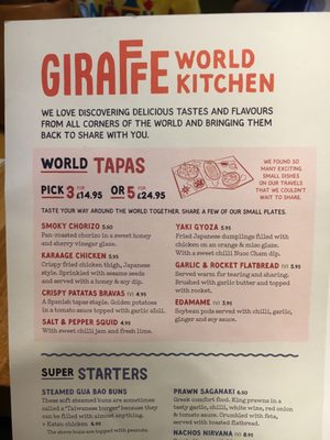 Menu photo 7 Giraffe London, XGL