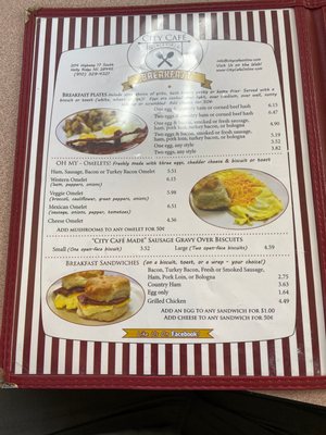 Menu photo 6 City Cafe Holly Ridge, NC