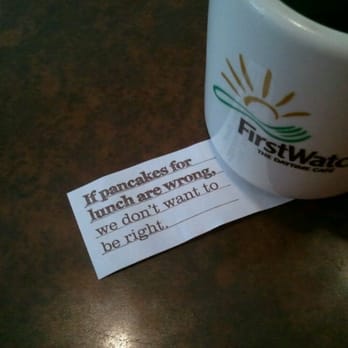 First Watch - Actually I prefer eggs and bacon but it's the thought that counts - Breakfast & Brunch Near Me - Tampa, Florida