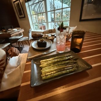 LT Steak & Seafood - Grilled Asparagus, Lemon Oil - Seafood Near Me - Miami Beach, Florida