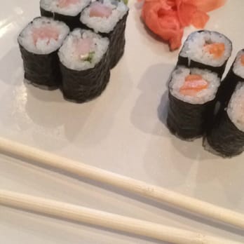 Jin House - 2 sushi rolls, yellow tail and tuna. There were 6 of each (not 4). - Chinese Near Me - Amherst, Ohio Jin House - 2 sushi rolls, yellow tail and tuna. There were 6 of each (not 4). - Chinese Near Me - Amherst, Ohio