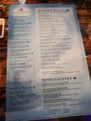Menu photo 7 Blue Cactus Tacos & Tequila Bar Franklin, IN Menu photo 7 Blue Cactus Tacos & Tequila Bar Franklin, IN