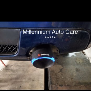 Millennium Auto Care - LED Blue Light Custom exhaust with flames. - Auto Repair Near Me - Aurora, Illinois