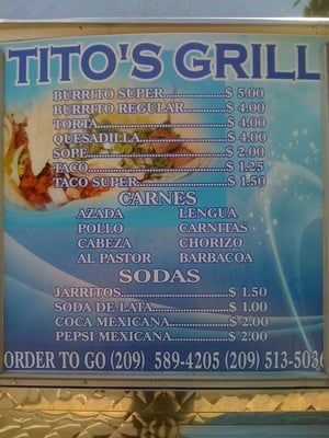Menu photo 8 Tito's Mexican Grill Stockton, CA Menu photo 8 Tito's Mexican Grill Stockton, CA