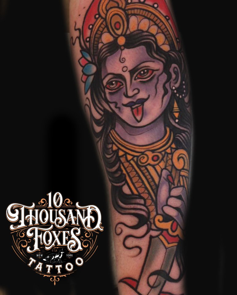 10 Thousand Foxes Tattoo Logo