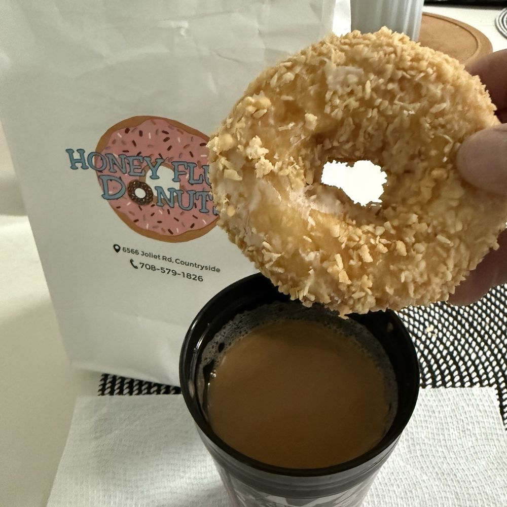 One of the two manager's special donuts. One of the two manager's special donuts.