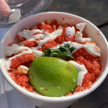 La Santa Torta - Hot Cheetos elote - Food Trucks Near Me - Oakland, California