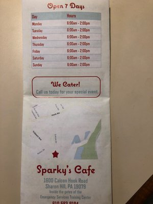 Menu photo 2 Sparky's Cafe Glenolden, PA Menu photo 2 Sparky's Cafe Glenolden, PA