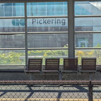 Pickering GO - Seating and branding - Train Stations Near Me - Pickering, Ontario