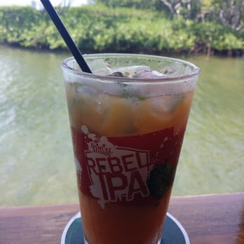 Island Grill - Bloody orange mojito with a view! - Seafood Near Me - Islamorada, Florida