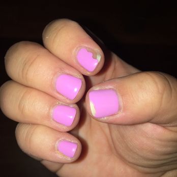 Infinity Nails and Spa - Friday gel manicure: this is Monday (no I didn't peel them, they chipped and broke on my pointer fingers and thumbs) - Nail Salons Near Me - San Diego, California Infinity Nails and Spa - Friday gel manicure: this is Monday (no I didn't peel them, they chipped and broke on my pointer fingers and thumbs) - Nail Salons Near Me - San Diego, California