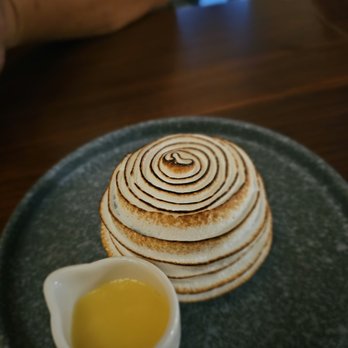 Gui Steakhouse - Ube Baked Alaska- Passion fruit crème anglaise. $15. Very tasty - Steakhouses Near Me - New York, New York Gui Steakhouse - Ube Baked Alaska- Passion fruit crème anglaise. $15. Very tasty - Steakhouses Near Me - New York, New York