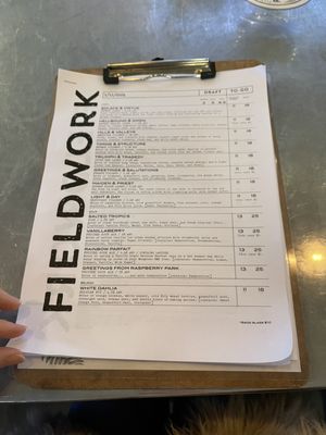 Menu photo 7 Fieldwork Brewing San Ramon, CA