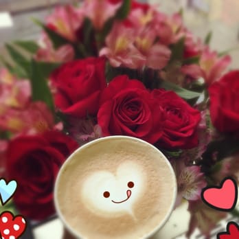 Gregorys Coffee - The best latte art made by this super cool barista, the heart shape stays even after I finished more than half of the cup - Coffee & Tea Near Me - New York, New York