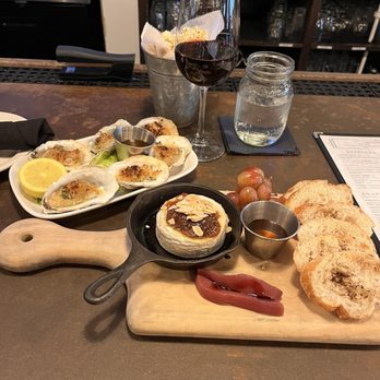 Copperwood Tavern - Baked Brie, grilled oysters Copperwood Cabernet Sauvignon - New American Near Me - Arlington, Virginia Copperwood Tavern - Baked Brie, grilled oysters Copperwood Cabernet Sauvignon - New American Near Me - Arlington, Virginia