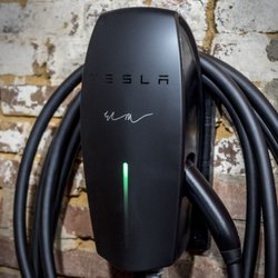 New Electronics Communication - Special edition Tesla wall connector installed
