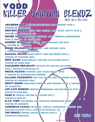 Menu photo 6 Voodoo Queen Daiquiri Dive Houston, TX Menu photo 6 Voodoo Queen Daiquiri Dive Houston, TX