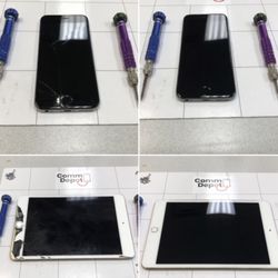 Broken screen? Bring your device in to Comm Depot. For the best and fastest repairs at the most affordable prices!!