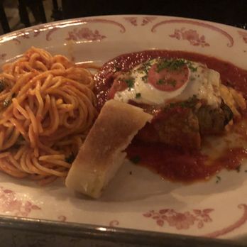 Osteria Cicchetti - Eggplant Parmesan with pasta and sauce - Italian Near Me - Wilmington, North Carolina Osteria Cicchetti - Eggplant Parmesan with pasta and sauce - Italian Near Me - Wilmington, North Carolina