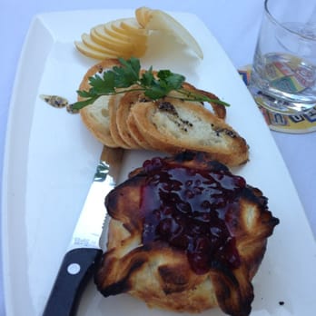 BLVD Kitchen & Bar - Baked Brie appetizer - this first one came out black burnt so a new one was made - American Near Me - Minnetonka, Minnesota