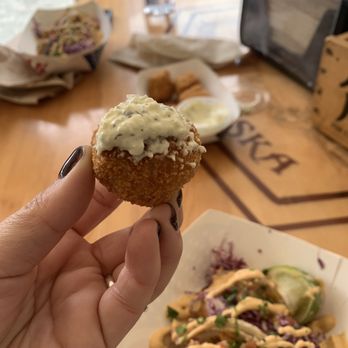Deckhand Dave's Fish Tacos - Salmon Tater Tot - Food Trucks Near Me - Juneau, Alaska Deckhand Dave's Fish Tacos - Salmon Tater Tot - Food Trucks Near Me - Juneau, Alaska