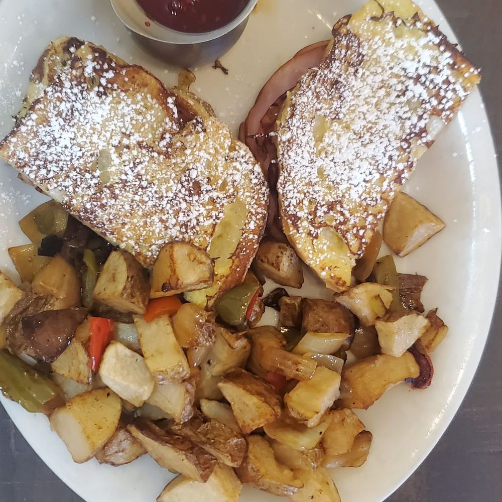 Mirror Lake Diner - Ham, turkey and cheese on French toast. - Diners Near Me - Kamas, Utah Mirror Lake Diner - Ham, turkey and cheese on French toast. - Diners Near Me - Kamas, Utah