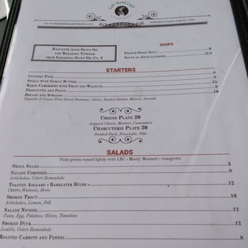 The Left Bank Cafe - Menu - French Near Me - Saranac Lake, New York