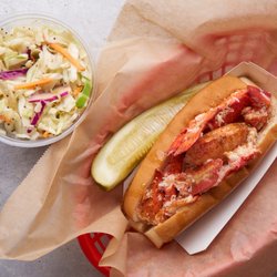 Luke's Lobster Las Vegas New York-New York - Not your average slaw! We combine a shredded cabbage blend with our own poppyseed vinaigrette dressing for a light, refreshing side dish.