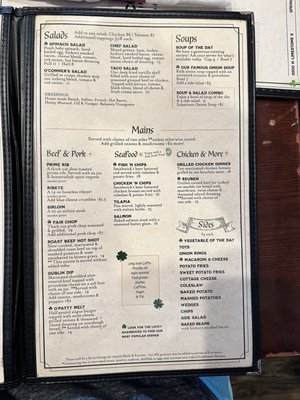 Menu photo 3 O'Conners Irish Pub Springfield, OH