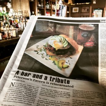 Peterson's Tavern - article from the Carousel rag - American Near Me - Binghamton, New York Peterson's Tavern - article from the Carousel rag - American Near Me - Binghamton, New York