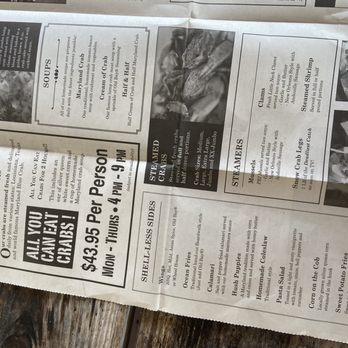 Captain James Crab House - Menu - Seafood Near Me - Baltimore, Maryland Captain James Crab House - Menu - Seafood Near Me - Baltimore, Maryland