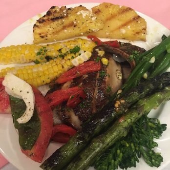 Harrigan's Cafe & Wine Deck - My veggie ensemble. Includes roasted broccolini with pine nuts , grilled portabella and asparagus, grilled pineapple with feta. All deelish - New American Near Me - Johnstown, Pennsylvania Harrigan's Cafe & Wine Deck - My veggie ensemble. Includes roasted broccolini with pine nuts , grilled portabella and asparagus, grilled pineapple with feta. All deelish - New American Near Me - Johnstown, Pennsylvania