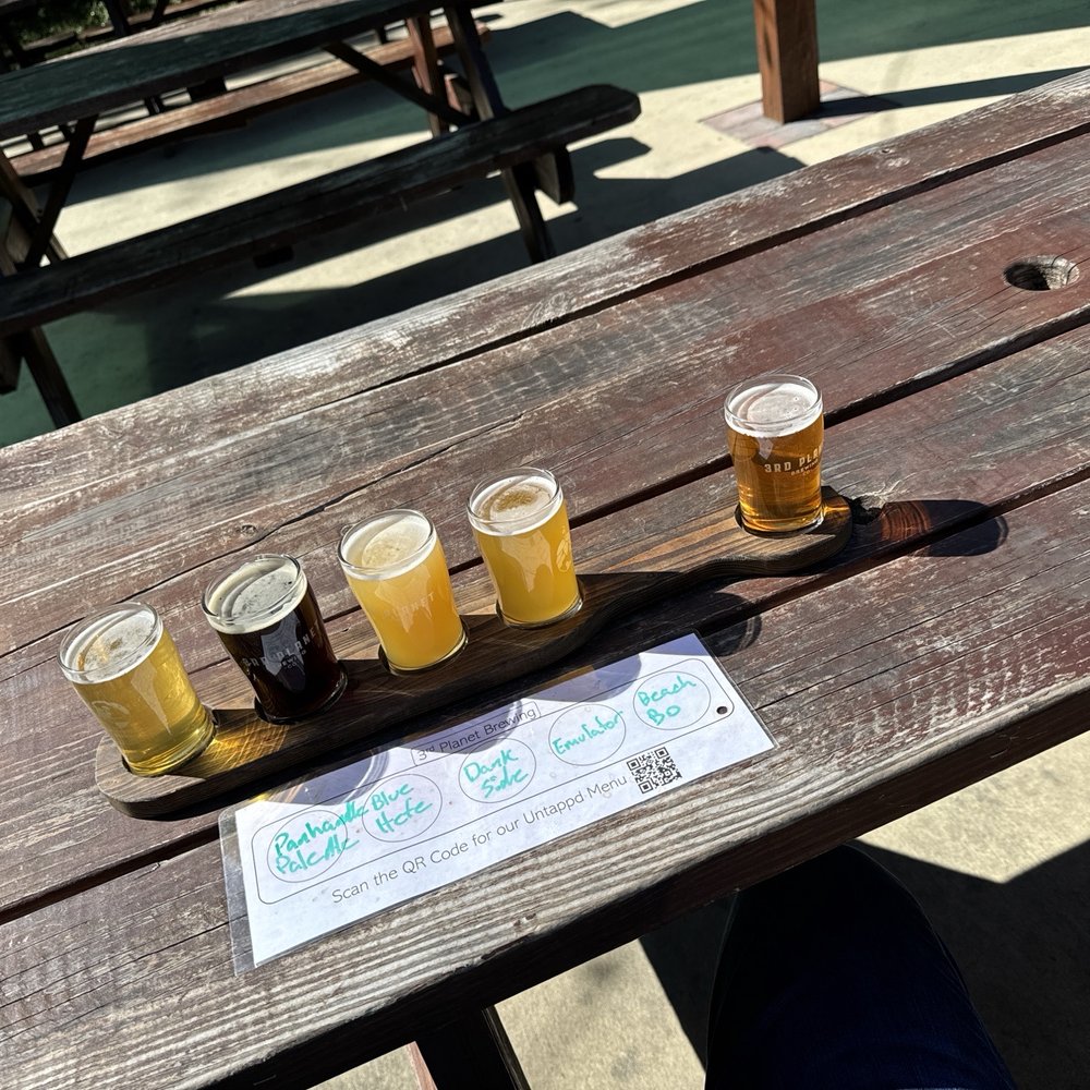 Flight of beer---get your taste on. Flight of beer---get your taste on.