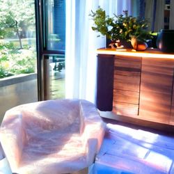 Gaea Rare Luxury Crystals And Gemstones - Sit upon a resplendent rose quartz swivel chair--a throne with facets that hold cosmic secrets.