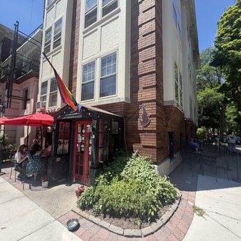The Red Fern - Storefront with both patios showing - Gluten-Free Near Me - Rochester, New York The Red Fern - Storefront with both patios showing - Gluten-Free Near Me - Rochester, New York