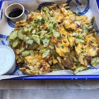 Treylor Park - Loaded nacho fries. - New American Near Me - Savannah, Georgia
