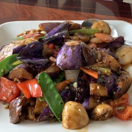 Eggplant in garlic sauce