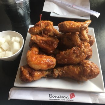 Bonchon Glenview - Got the medium combo wings and drums with half and half sauces. So good - Korean Near Me - Glenview, Illinois Bonchon Glenview - Got the medium combo wings and drums with half and half sauces. So good - Korean Near Me - Glenview, Illinois