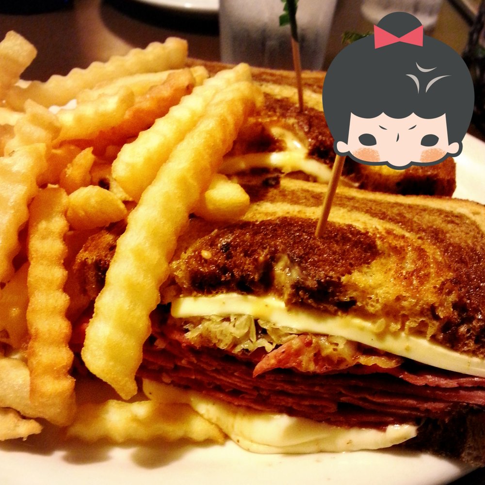 Eagle Cafe - Reuben Sandwich with Fries. - Breakfast & Brunch Near Me - Honolulu, Hawaii