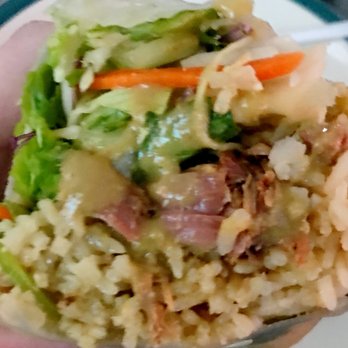 Lona's Lil Eats - Lemongrass Turkey Wrap. Look at all that deliciousness! - Asian Fusion Near Me - St Louis, Missouri